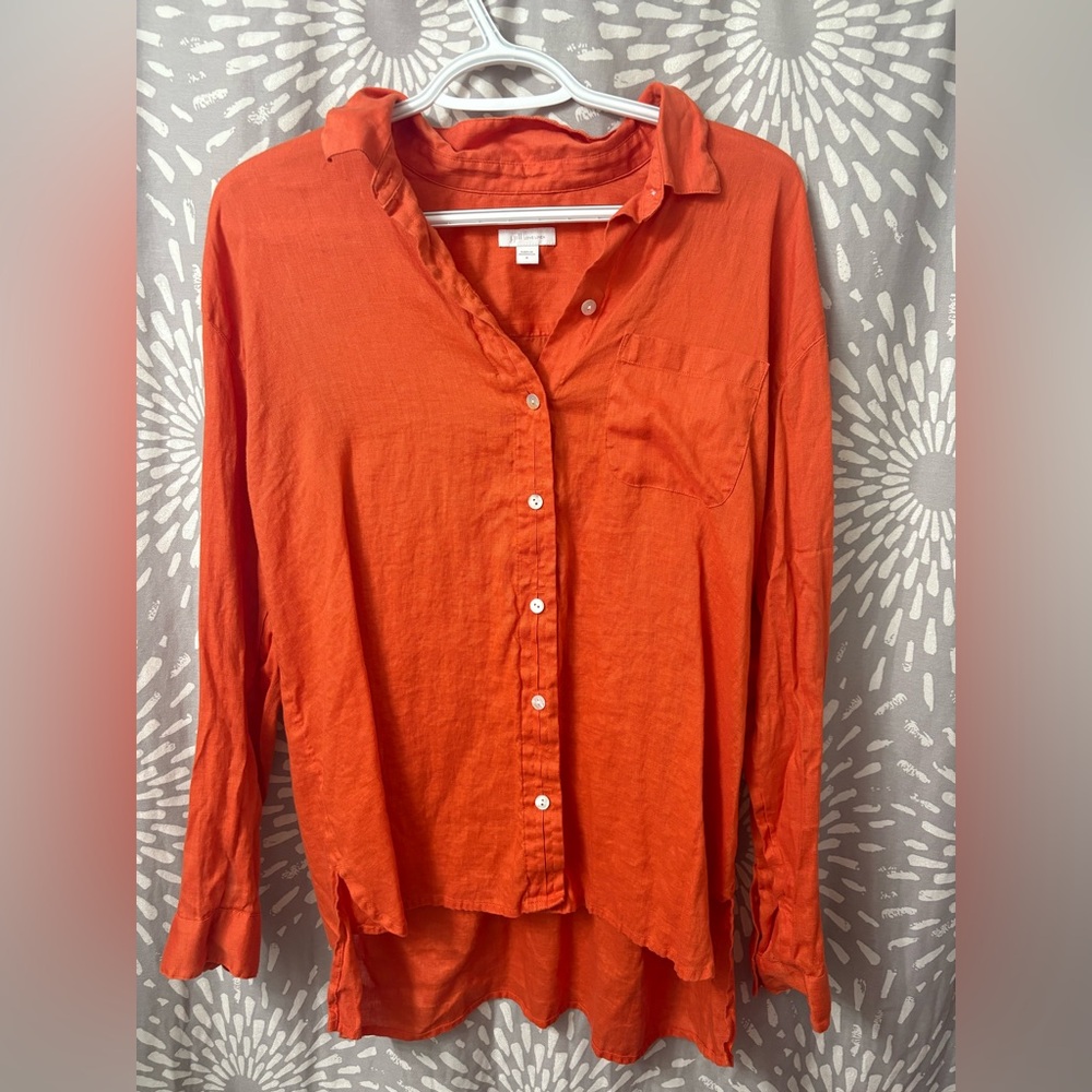 J. Jill Linen Button-Down Blouse